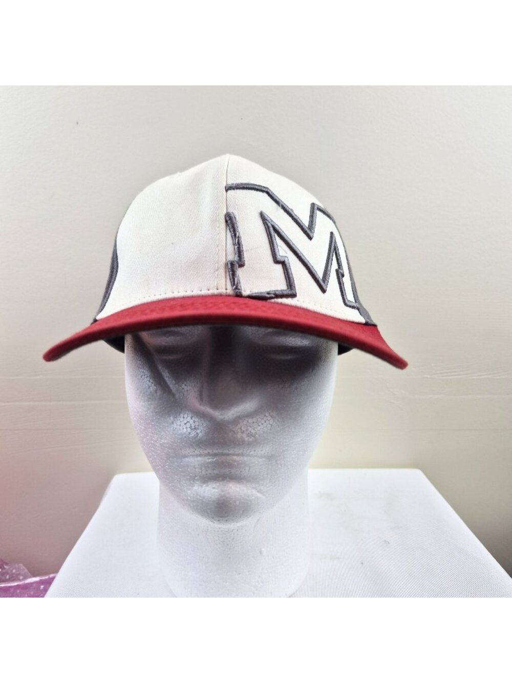 Ole Miss Rebels Hat S/M Top of the World Gray Red NCAA Cap
